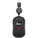 Adesso iMouse S8B USB Illuminated Retractable Mini Mouse (Black)