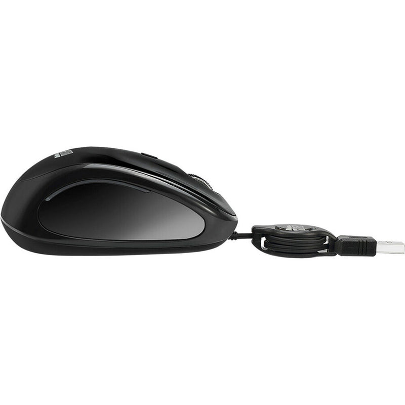 Adesso iMouse S8B USB Illuminated Retractable Mini Mouse (Black)