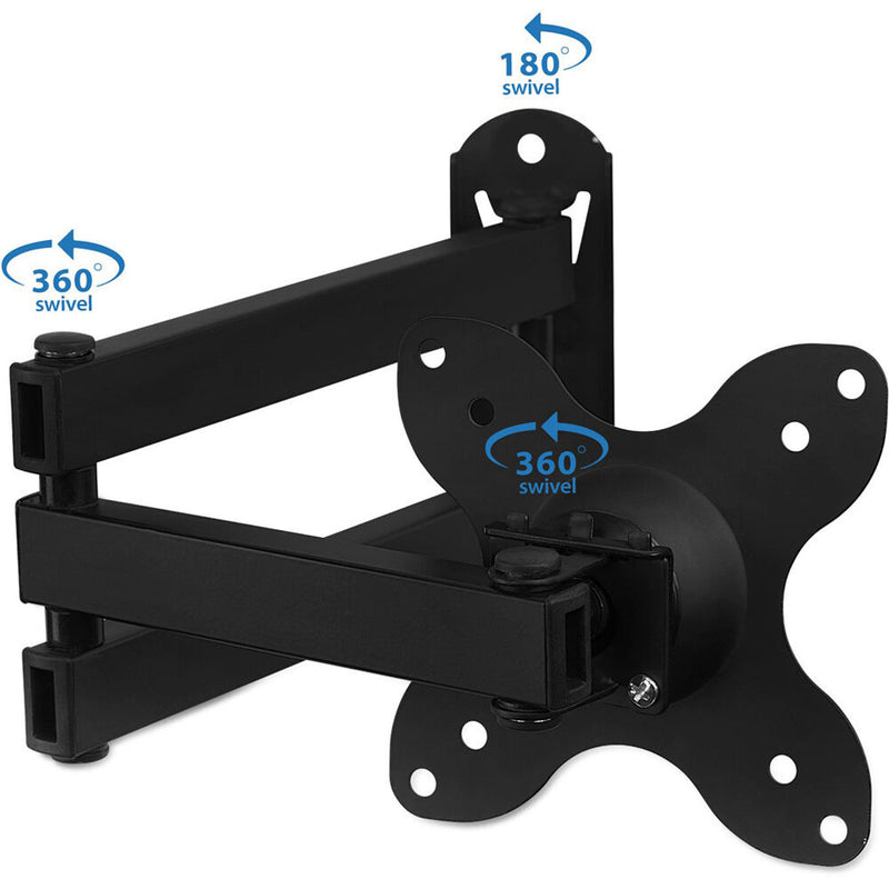 Mount-It! Low-Profile Full-Motion Wall Mount for 13 to 30" Displays