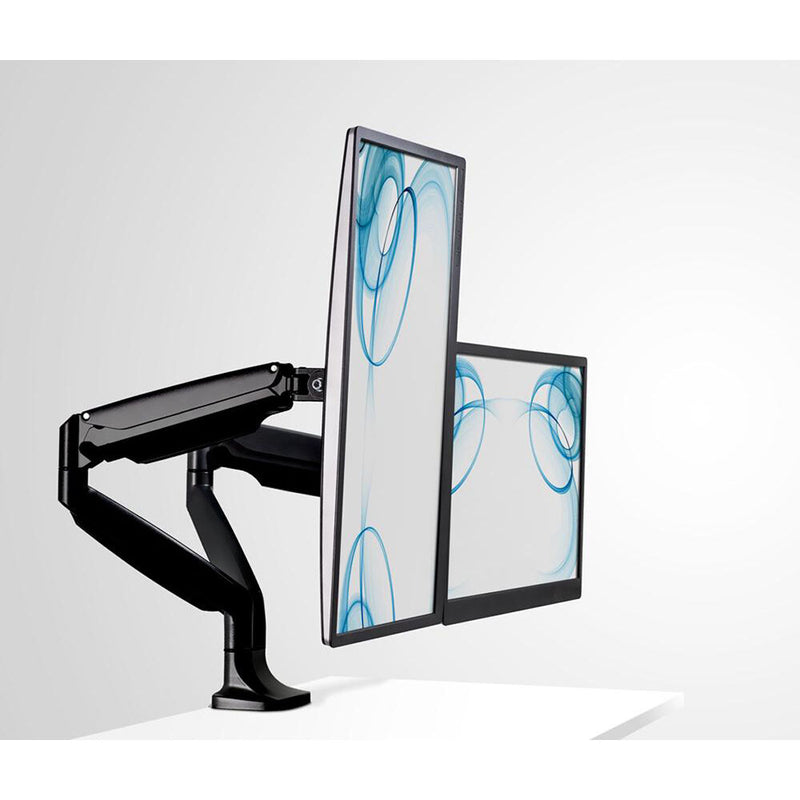 Mount-It! Dual-Monitor Desk Mount for Displays up to 32" (Black)