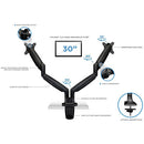 Mount-It! Dual-Monitor Desk Mount for Displays up to 32" (Black)