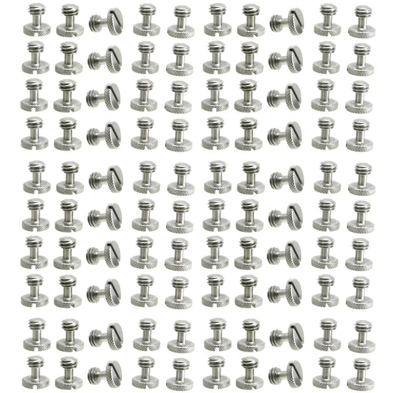 Desmond Knurled 3/8"-16 Slotted Screws (100-Pack)