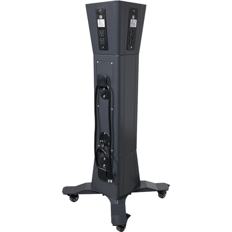 Power Technologies 8-Port AC / 8-Port USB Rolling Charge Stand