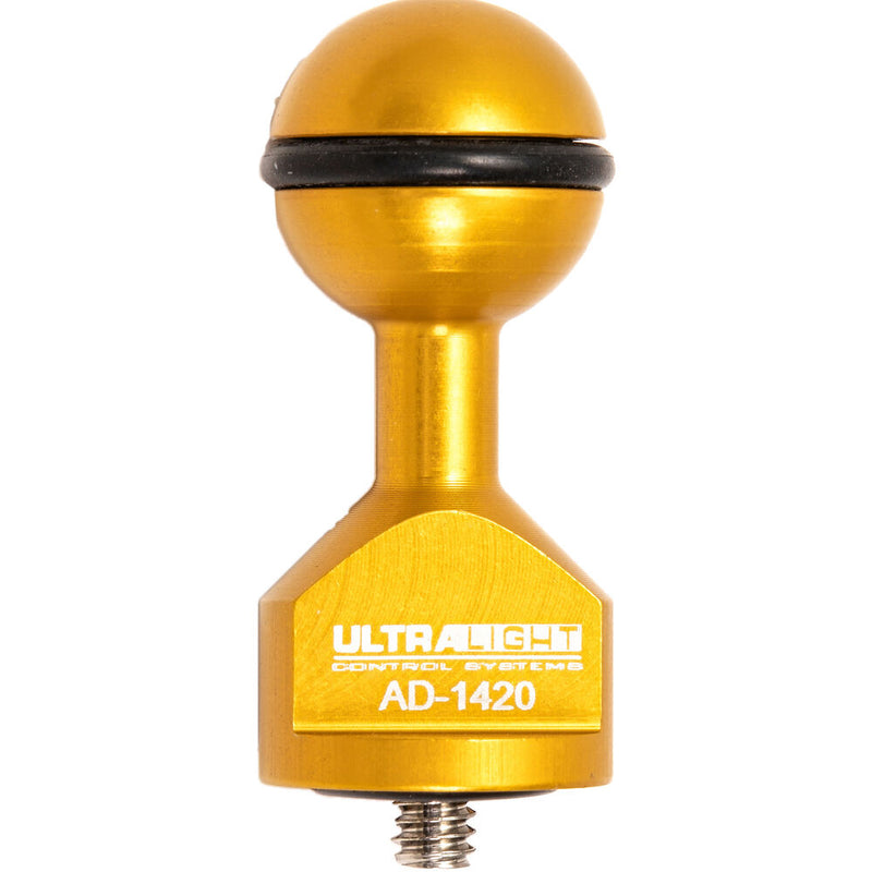 Ultralight AD-1420 Base Adapter (1/4"-20 Screw, .25" Long, Yellow)