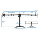 Mount-It! MI-2789 Triple Monitor Stand for 19 to 27" Screens