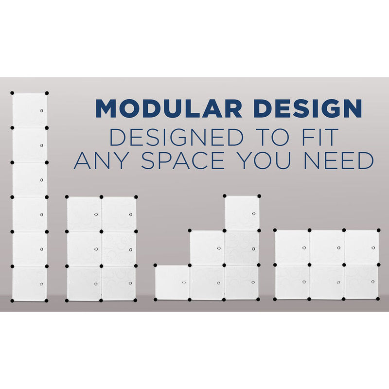 Mount-It! Modular Cube Storage Organizer (Set of 12)