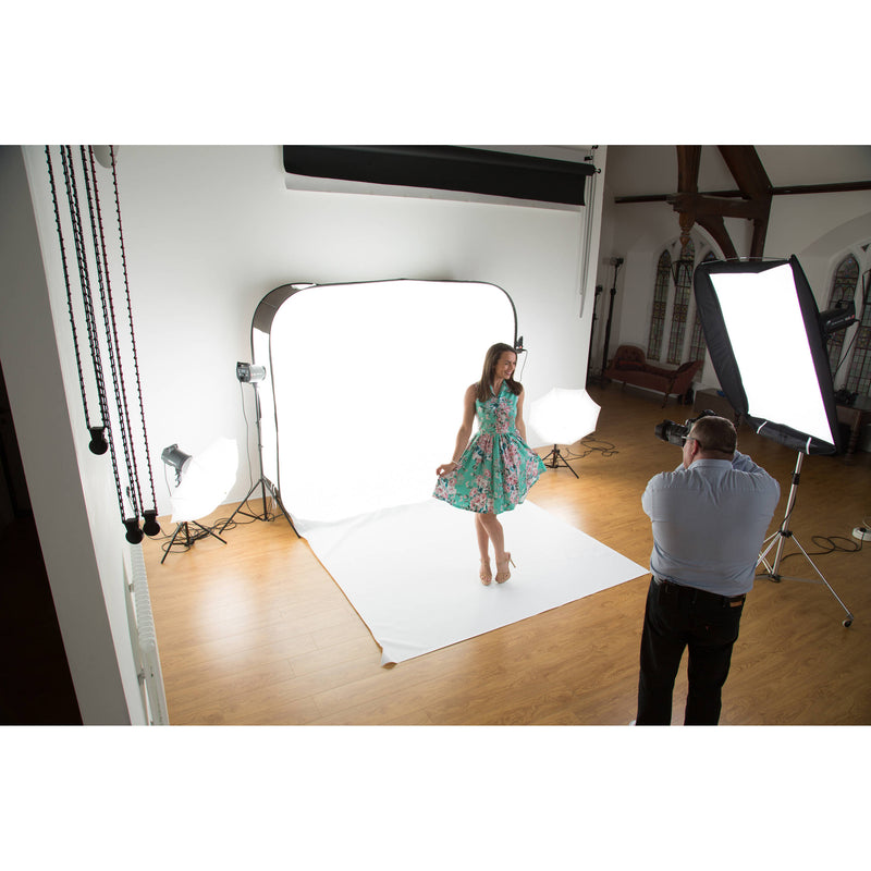 Manfrotto 7 x 8' Super White Vinyl Train for the HiLite