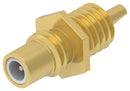 TE CONNECTIVITY 2477166-1 RF / Coaxial Connector, SMC Coaxial, Straight Bulkhead Jack, Solder Cup, 50 ohm, Brass
