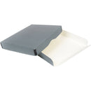 Archival Methods Drop-Front Archival Storage Box (Gray, 17.5 x 25.5 x 1.5)