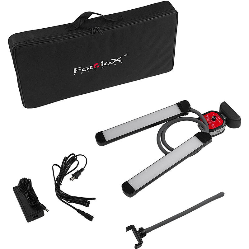 FotodioX Selfie Starlite Stix Tabletop Vlog Light Kit (43.3" Arms)