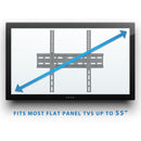 Mount-It! MI-3030 Low-Profile Tilting Wall Mount for Displays up to 55"