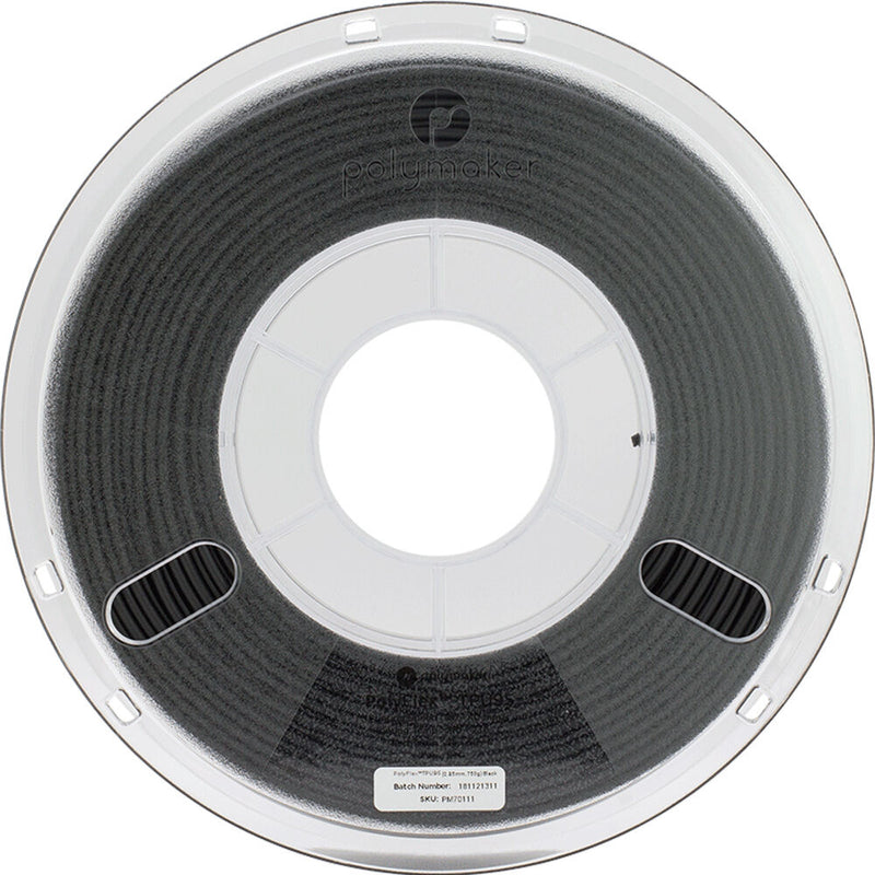 Polymaker PolyFlex TPU95-HF 3D Printing Filament 2.2 lb (2.85mm Diameter, Black)