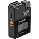 Comica Audio BoomX-D PRO D2 Ultracompact 2-Person Digital Wireless Microphone System/Recorder (2.4 GHz, Black)