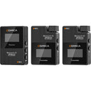 Comica Audio BoomX-D PRO D2 Ultracompact 2-Person Digital Wireless Microphone System/Recorder (2.4 GHz, Black)