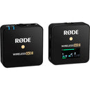 RODE Wireless GO II Single Wireless Microphone System/Recorder with Lavalier GO & Hiding Kit (2.4 GHz, Black)