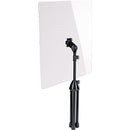 K&M 11903 Protective Shield with Stand (Black)