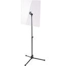 K&M 11903 Protective Shield with Stand (Black)