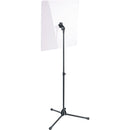 K&M 11903 Protective Shield with Stand (Black)