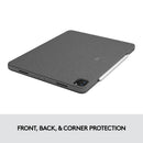 Logitech Combo Touch Backlit Keyboard Case for Apple 11" iPad Pro 1st-4th Gen (Oxford Gray)