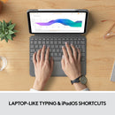 Logitech Combo Touch Backlit Keyboard Case for Apple 11" iPad Pro 1st-4th Gen (Oxford Gray)