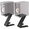 K&M 26773 Tabletop Monitor Z-Stand (Pair, Structured Black)