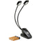 K&M 12271 Music-Stand Light with Twin Heads (Black)