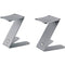 K&M 26773 Tabletop Monitor Z-Stand (Pair, Gray)