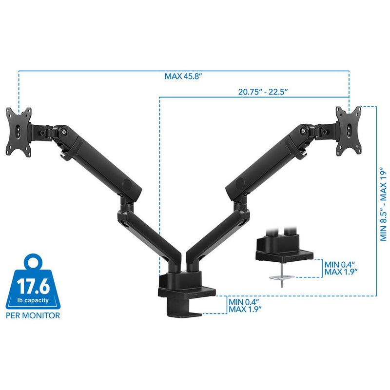 Mount-It! Dual Monitor Desk Mount