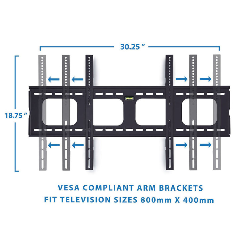 Mount-It! Low Profile Fixed TV Wall Mount for 50-80" TV's