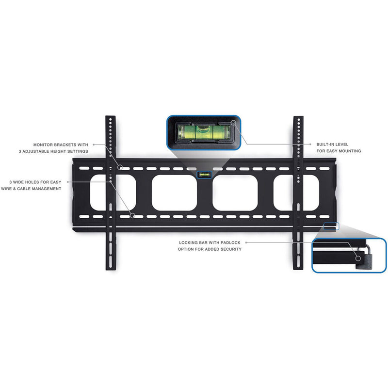 Mount-It! Low Profile Fixed TV Wall Mount for 50-80" TV's