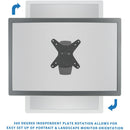 Mount-It! Articulating Monitor Wall Mount (Black)