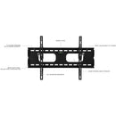 Mount-It! Tilting & Locking Low Profile Wall Mount for 65" Displays