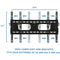 Mount-It! Tilting & Locking Low Profile Wall Mount for 65" Displays
