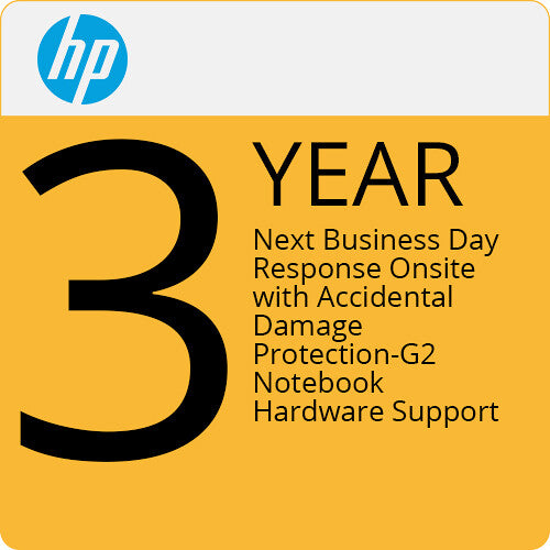 HP 3-Year Next Business Day On-Site Support with ADP for Laptops