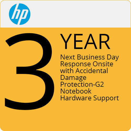 HP 3-Year Next Business Day On-Site Support Plan with ADP for Laptops