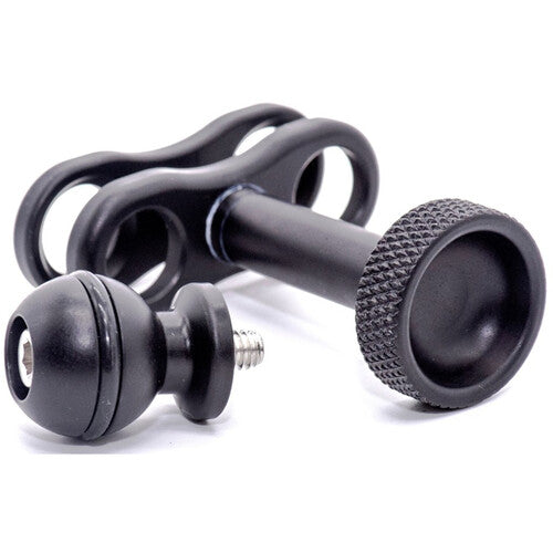 Aquatica Low Profile Clamp & 1" Short Ball with 1/4"-20 Screw