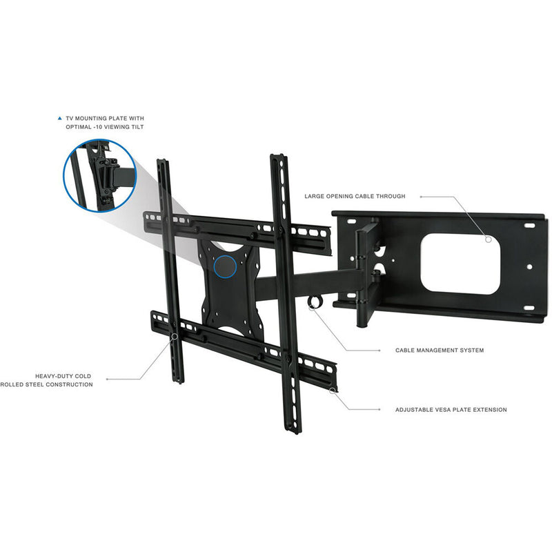 Mount-It! Full-Motion Wall Mount for 32 to 70" Displays