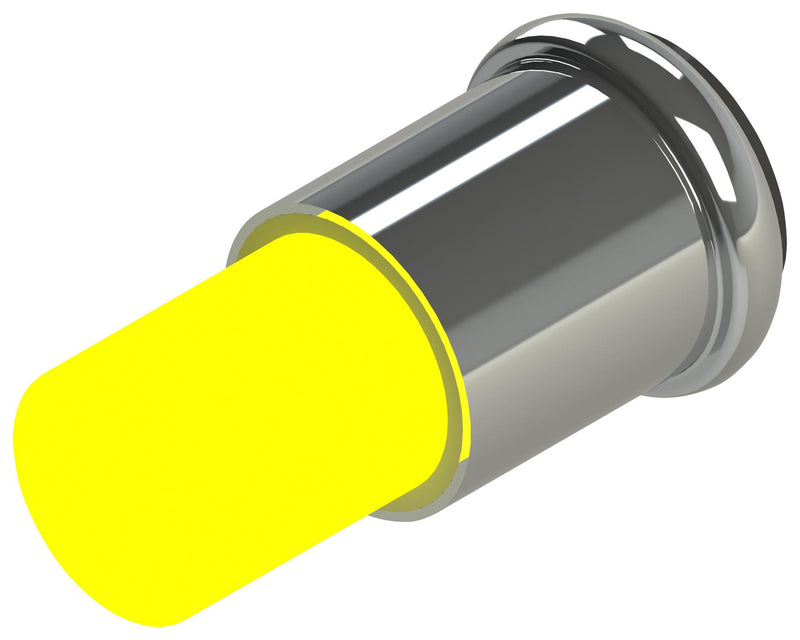 MARL 206-521-23-38 LED Replacement Lamp, Midget Flange / SX6s, Yellow, T-1 3/4 (5mm), 500 mW, 590 nm, 330 mcd