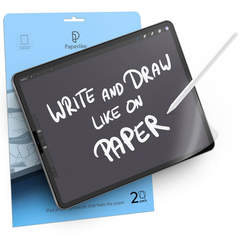 Paperlike Screen Protector for iPad Pro 12.9" (3rd, 4th & 5th Gen, 2-Pack)