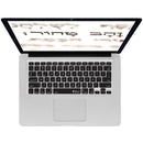 KB Covers Hebrew Keyboard Cover for MacBook Air 13" with M1 or Intel Chips (2020, Black)
