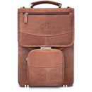 MacCase Premium Leather Vertical Briefcase  (Vintage)