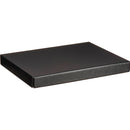 Print File Black Clamshell Archival Portfolio Box with White Lining - 11.25 x 14.25 x 1-3/8"