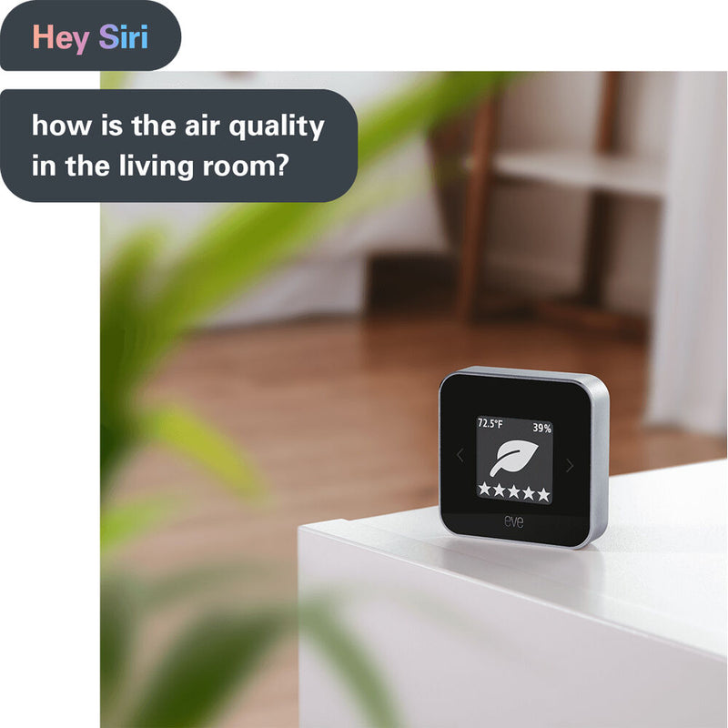 Eve Room Indoor Air Quality Monitor with Apple HomeKit Technology