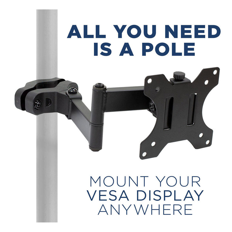 Mount-It! Full Motion Monitor Truss/Pole Mount - Vesa 75x75 to 100x100 mm/32' Screen