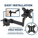 Mount-It! Full Motion Monitor Truss/Pole Mount - Vesa 75x75 to 100x100 mm/32' Screen