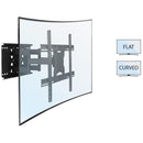 Mount-It! Full Motion TV Wall Mount with Dual Articulating Arms  Fits 32-80" TVs  Vesa 600x400 Max