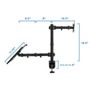 Mount-It! MI-4352LTMN Laptop Desk Stand and Monitor Mount