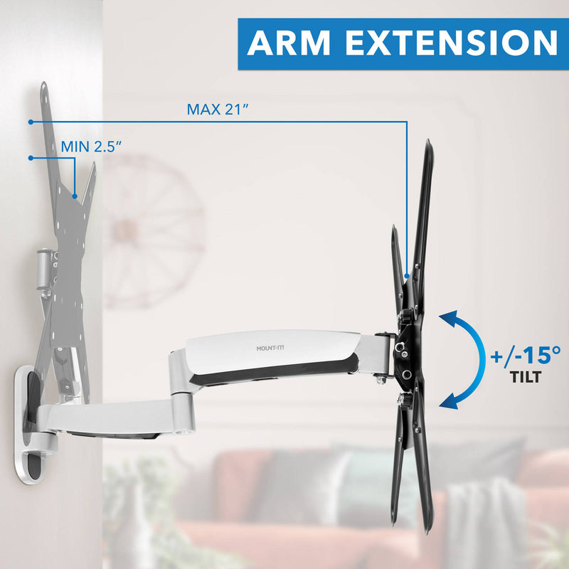 Mount-It! MI-442 Large TV Wall Mount with Gas Spring Arm