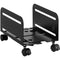 Mount-It! Metal CPU Stand with 4 Caster Wheels (Black)