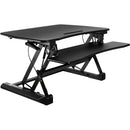 Mount-It! Height-Adjustable Standing Desk Converter, 6"H x 40-7/16"W x 9"D (Black)